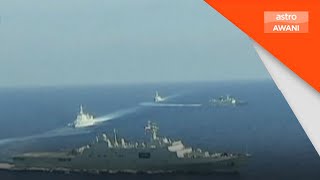 Kapal peninjau tentera pengawal pantai China berlegar di perairan Malaysia [upl. by Caylor]