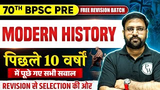 70th BPSC Pre Modern History  Last 10 Years Modern History PYQ for 70th BPSC  BPSC History PYQ [upl. by Halsy]