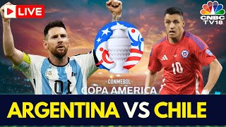 🔴Argentina vs Chile LIVE Score  Copa America 2024 LIVE  Lionel Messi  MetLife Stadium USA  N18G [upl. by Venable627]