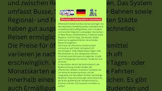 Öffentliche Verkehr in Deutschland lernedeutsch learngerman germanlessons foryou deutsch [upl. by Les]