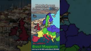 How far is your country from Estonia europe mapper mapping geography [upl. by Viking97]