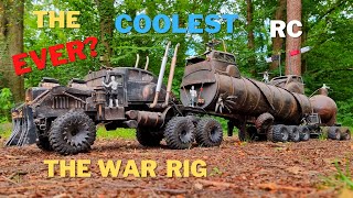 Is This The COOLEST RC EVER Custom Built 110 Scale Mad Max War Rig [upl. by Ayerim]