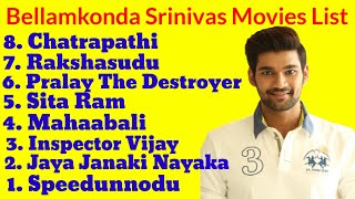 Bellamkonda Srinivas Top 8 South Hindi Dubbed Movies List  Sai Srinivas All Movies List Filmy Facts [upl. by Sikorski]