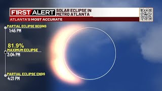 METRO ATLANTA ECLIPSE VIEWING  Best spots times to watch [upl. by Maleen]