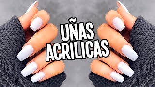 COMO HACER UÑAS ACRILICAS PARA PRINCIPIANTES ❤️CON Y SIN TIPS  Tutoriales Belen [upl. by Aramot302]