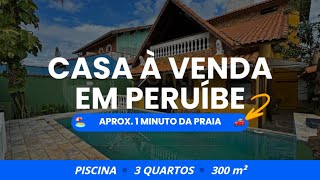 Casa à venda com piscina 3 quartos sendo 1 suíte em Peruíbe no bairro Arpoador [upl. by Snahc384]