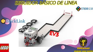 🧐SEGUIDOR BÁSICO DE LINEA  MANUAL DE CONSTRUCCIÓN  EV3  STUDIO20  BRICKLINK  LEGO  ROBOTICA🤖 [upl. by Ilse161]