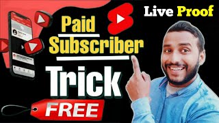 Live Proof  How to get First 1000 Subscribers Free  Subscriber Kaise Badhaye  Brand Account Trick [upl. by Sang]