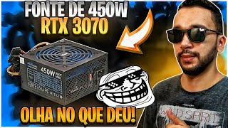 💣 RTX 3070  Ryzen 5 5600X VS Fonte de 450W  Cenas FORTES 1º de Abril 💣 [upl. by Dee Dee]