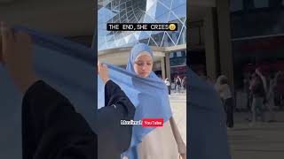 non Muslim try hijab first timemuslimah abaya trending youtubeshorts hijab [upl. by Arlyne700]