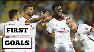 Franck Kessie First Goals with AC Milan in SERIE A ITALIA 20172018 shorts [upl. by Brahear]