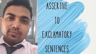 Easiest ways to change Assertive to Exclamatory Sentences youtube education englishgrammar [upl. by Oicul]