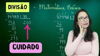 DIVISÃO  MATEMÁTICA BÁSICA  Professora Angela Matemática [upl. by Nivaj694]