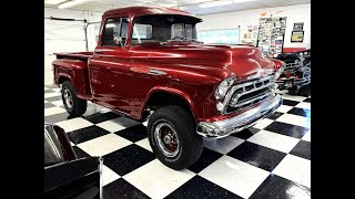 1957 Chevy 3100 4x4 Restored Ride with Video [upl. by Henghold416]