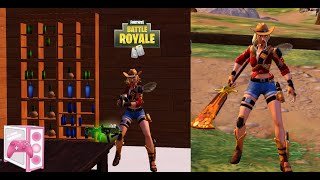 Fortnite Squads Rustler Skin Gameplay Chapter 5 Season 2 [upl. by Jaymie]