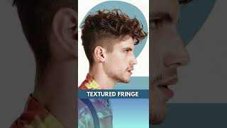 4 BEST FRINGE HAIRCUTS FOR MEN Textured Fringe barber clippercut haircut [upl. by Enyedy]