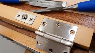 How To Mortise Hinges and other hardware By Hand [upl. by Iphlgenia]