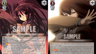 Shana Vs Makise Kurisu Waifu Wars Weiss Schwarz Game [upl. by Kennith]