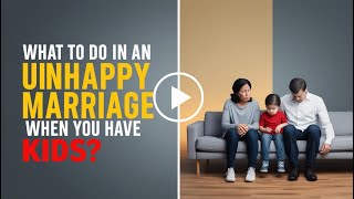 What To Do In An Unhappy Marriage When You Have Kids [upl. by Fran]