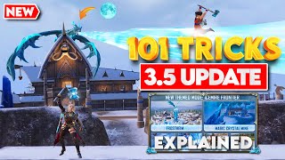 BGMI NEW UPDATE 35  FULL GUIDE amp TOP 101 TRICKS  NATURAL YT [upl. by Boccaj288]