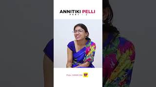 Annitiki Pelli  2  Baga Vanta Chesthe Manchi Sambandham Reels  Whatsapp Status  Girl Formula [upl. by Llebanna]