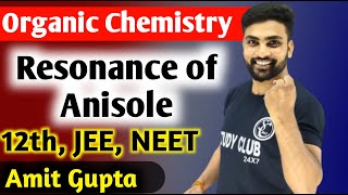 Resonating Structure Of Anisole  Anisole Resonance  Resonance  Resonance Effect  Amit Gupta [upl. by Atikel]