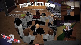 ROBLOX REVENGERS 2 FIGHTING TETTA KISAKI AND HIS GANG [upl. by Gylys]