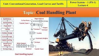 PS1  Lecture4 Coal Handling Plant step by step procedure [upl. by Brindell68]