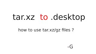 How to install targz extentioned file in linux  targz to desktop [upl. by Paulsen]