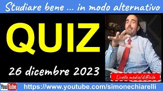 Quiz in diretta con Simone  POLIZIA LOCALE e non solo  livello mediodifficile 26122023 [upl. by Ajram276]