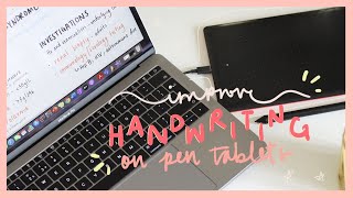 How to improve your handwriting when using a pen tablet for digital note taking on laptop [upl. by Notlil938]