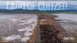 Así se ve el Lago de Cuitzeo en estos momentos  EscuaDroneSMRTV [upl. by Terrena]