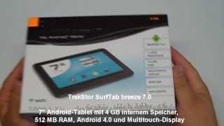 Unboxing TrekStor SurfTab breeze 70 [upl. by Yv]