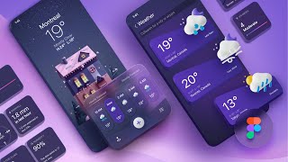 Weather App UI Design in Figma  Full course [upl. by Jon913]