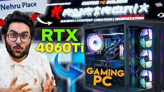 Building Rs 1 Lakh Gaming PC  Ryzen 5 7600X RTX 4060Ti At Nehru Place Ftkryptronixgaming [upl. by Norraj]