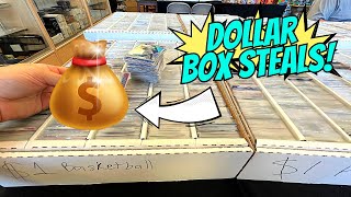 Raiding the Dollar Boxes at my Local Sports Card Shop [upl. by Idnarb271]