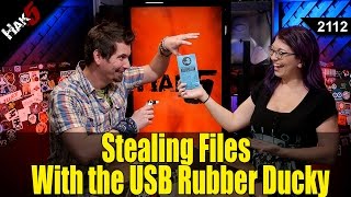 Stealing Files with the USB Rubber Ducky  Hak5 2112 [upl. by Morris]