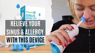 Sinus Rinse Kit by Tilcare  Perfect Nasal Rinse Machine for Sinus amp Allergy Relief [upl. by Ayisan]