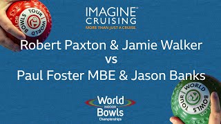 World Indoor Bowls Championship 2024 RPaxton amp JWalker vs PFoster MBE amp JBanks  Day 5 Match 3 [upl. by Htiekram222]