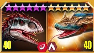 TITANOBOA Vs INDOMINUS REX  Jurassic World The Game [upl. by Itsa506]