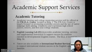 Academic Support Services [upl. by Eatnahc]