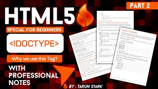 DOCTYPE html Meaning Explained in Hindi  DOCTYPE html Kya hota hai   HTML5 By Tarun Stark [upl. by Tarton]