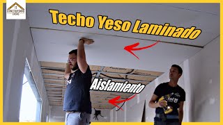 🔶 TECHO de YESO LAMINADO con AISLAMIENTO🔶 [upl. by Aerbma147]