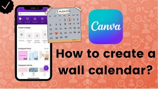 How to create a wall calendar on Canva [upl. by Imoen271]