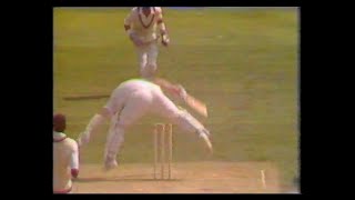 quotLEG OVERquot INCIDENT  BRIAN JOHNSTON amp JONATHAN AGNEW  ENGLAND v WEST INDIES THE OVAL AUGUST 9 1991 [upl. by Ramel95]