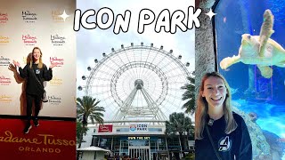 ICON Park International Drive 🎡 The Orlando Eye Madame Tussauds amp Sea Life Aquarium aclaireytale [upl. by Ahsyak]