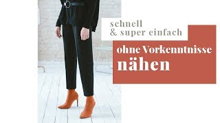 Stepbystep Nähanleitung für absolute Anfänger I Diese Hose kann wirklich jeder OHNE NÄHKURS nähen [upl. by Anoiuq]