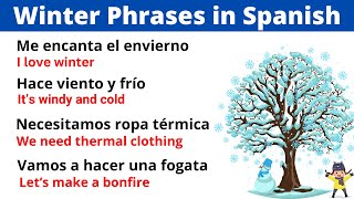 30 Essential Winter Phrases in Spanish You Need to Know [upl. by Almap]