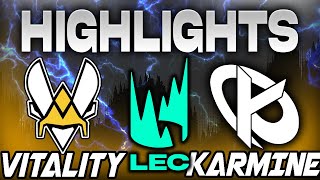 VITALITY VS KARMINE CORP HIGHLIGHTS LEC 2024 JORNADA 7  LEAGUE OF LEGENDS  ESPAÑOL [upl. by Milka]