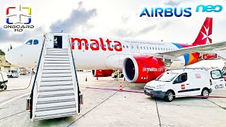 TRIP REPORT  This Way Bankruptcy is Assured  Catania to Malta  AIR MALTA A320Neo [upl. by Thorlie]